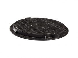 COMPOSITE ROUND MANHOLE COVER 590 B125  VENTILATED