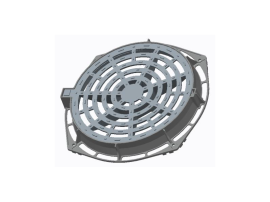 VENTILATED MANHOLE COVER D.400 710*85 WITH LOCK